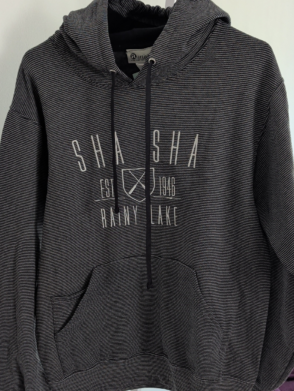 Artisan Artisan Striped Hoodie - Black & White